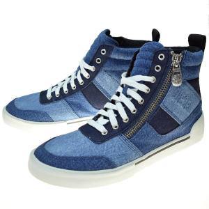 DIESEL ディーゼル メンズハイカットスニーカー S-DVELOWS MID CUT / Y02585 P1730 インディゴ