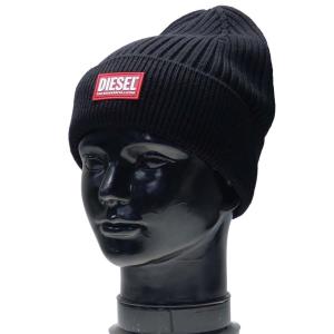 DIESEL ディーゼル メンズニットキャップ A04091 0DA0B / K-CODER-G ブラック /2022秋冬新作