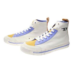 DIESEL ディーゼル レディース ハイカット スニーカー Y02880 PS438 / S-STHOS MID W ホワイト キャンバス レースアップ シューズ