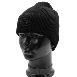 DIESEL ディーゼル メンズ レディース ニットキャップ A04092 0DAOB / K-CODER-FULLY B ブラック /2024秋冬新作
