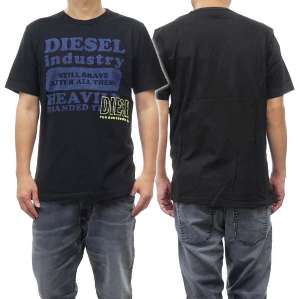 DIESEL ディーゼル メンズクルーネックTシャツ A12355 0KKAK / T-JUST-N...