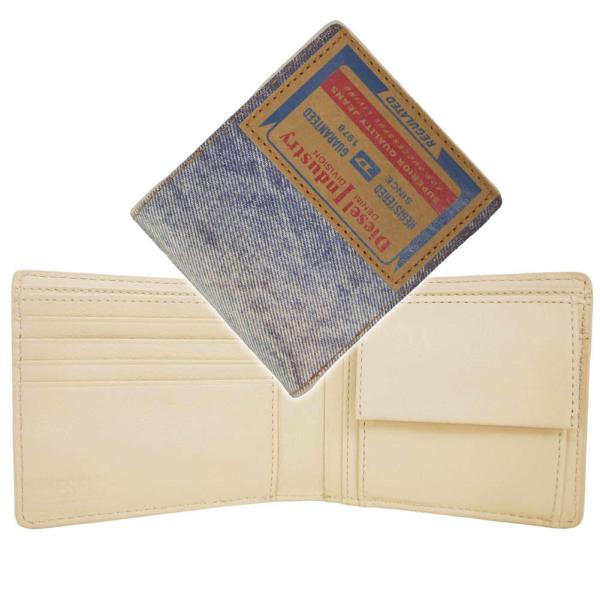 DIESEL ディーゼル メンズ二つ折り財布（小銭入れ付き） X09913 P6343 / JACK...
