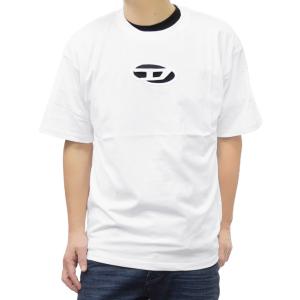 DIESEL T-BOXT-N14 オーバルD フロッキー ロゴ 半袖 Tシャツ DIESEL ディーゼル T-BOXT-N14 メンズ オーバルD フロッキー