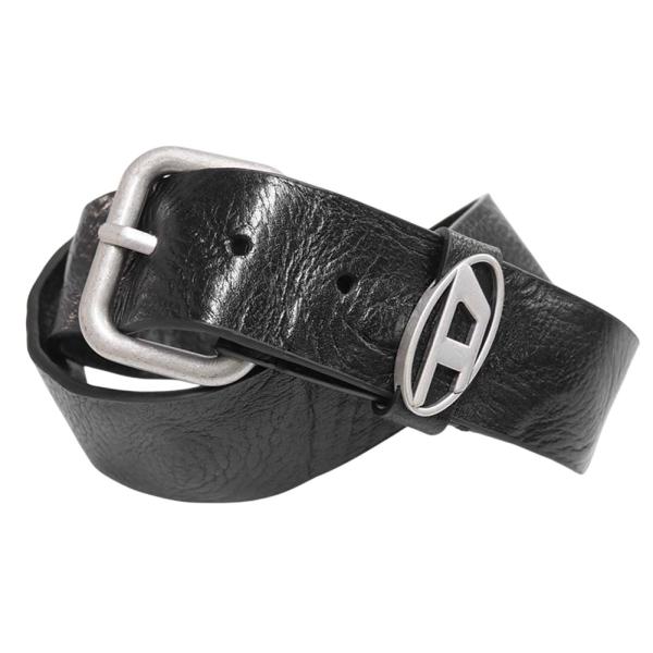 DIESEL ディーゼル メンズ レザーベルト X10314 PS681 / B-1DR OVAL ...