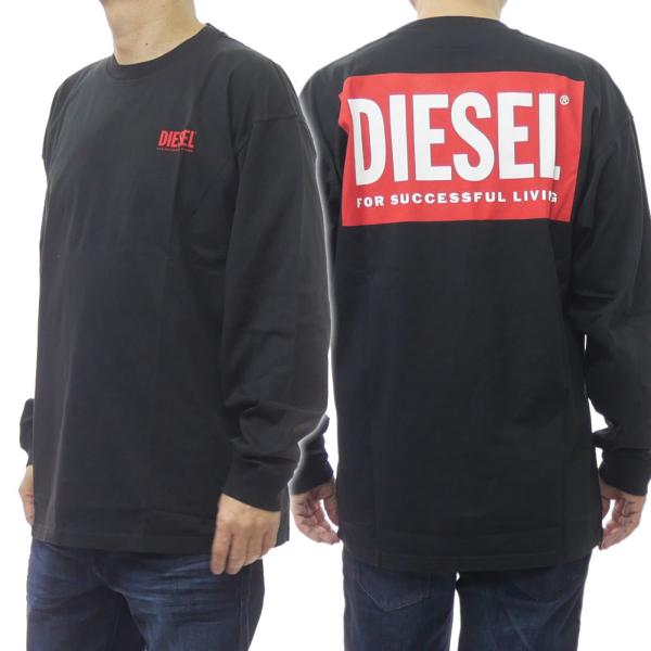 DIESEL ディーゼル メンズロングクルーネックTシャツ A20037 0EPCA / T-BOX...