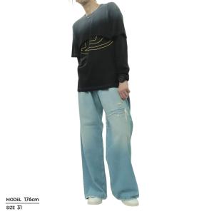 DIESEL ディーゼル メンズ ワイドジーン...の詳細画像1