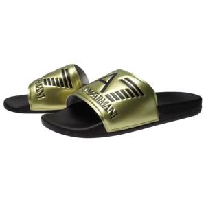 EMPORIO ARMANI エンポリオアルマーニ EA7 メンズシャワーサンダル XCP001 XCC22 ゴールド×ブラック