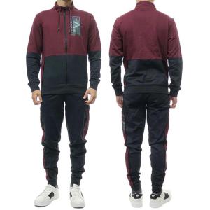 EMPORIO ARMANI エンポリオアルマーニ EA7 メンズセットアップスウェット 6LPV57 PJ05Z ワインレッド /2022秋冬新作
