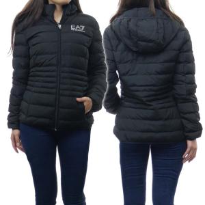 EMPORIO ARMANI エンポリオアルマーニ EA7 レディース中綿ブルゾン 8NTB23 TNF8Z ブラック /2022秋冬新作