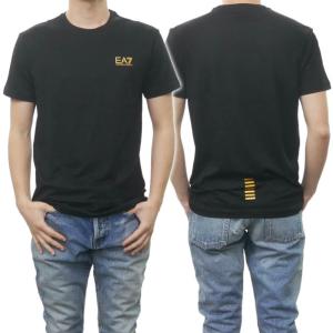 EMPORIO ARMANI エンポリオアルマーニ EA7 メンズクルーネックTシャツ 8NPT51 PJM9Z ブラック /2022春夏新作