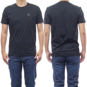 EMPORIO ARMANI エンポリオアルマーニ EA7 メンズクルーネックTシャツ 3RPT41 PJNTZ ブラック｜tre-style