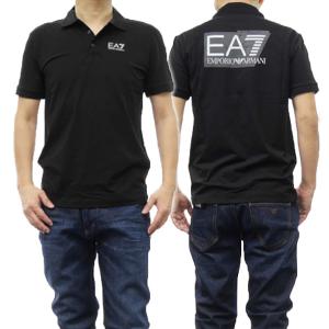 EMPORIO ARMANI エンポリオアルマーニ EA7 メンズスムースポロシャツ 3DPF16 PJ03Z ブラック /2024春夏新作｜tre-style