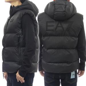 ✴*◆様 EA7 エンポリオアルマーニ フード付きジャケット ブラック ボア 防 EA7 EMPORIO ARMANI エアセッテ エンポリオアルマーニ フーディ