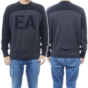 EMPORIO ARMANI エンポリオアルマーニ ウール100％ リブ編み クルー