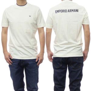 EMPORIO ARMANI エンポリオアルマーニ メンズクルーネックTシャツ 3D1T73 1JPZZ オフホワイト /2024春夏新作｜TRE STYLE