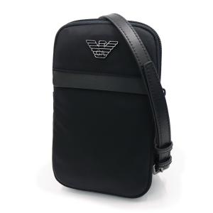 EMPORIO ARMANI エンポリオ アルマーニ メンズ ミニ ショルダーバッグ EM001809 AF13454 ブラック 定番 人気商品 コンパクト サコッシュ