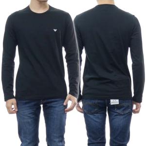 EMPORIO ARMANI UNDERWEAR エンポリオアルマーニ EAアンダー メンズロングTシャツ 111653 2F722 ブラック /2022秋冬新作