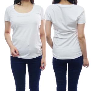 EMPORIO ARMANI エンポリオアルマーニ EA7 レディースクルーネックTシャツ 3RTT28 TJ6SZ ホワイト EMPORIO ARMANI エンポリオアルマーニ EA7 レディースクルー