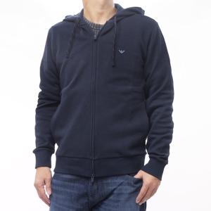 2025 秋冬新作！ EMPORIO ARMANI エンポリオアルマーニ アンダーウェア パーカー メンズ ジップアップ EM000644 AF14982 ネイビー EMPORIO ARMANI エンポリオアルマーニ アンダーウェア メンズ ジップ