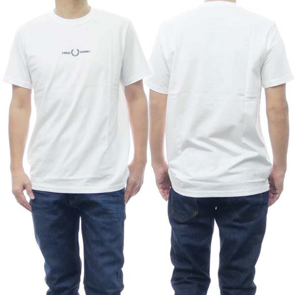 FRED PERRY フレッドペリー メンズクルーネックTシャツ M4580 / EMBROIDER...