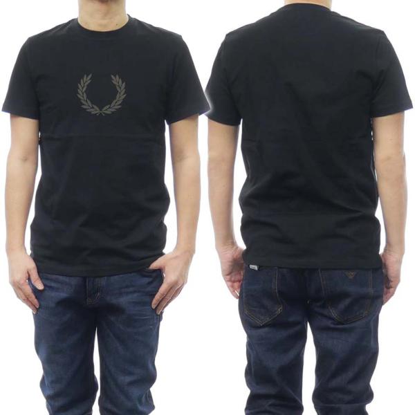 FRED PERRY フレッドペリー メンズクルーネックTシャツ M7708 / FLOCKED L...