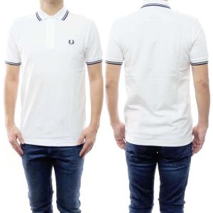 FRED PERRY フレッドペリー メンズ鹿の子ポロシャツ M3600 / TWIN TIPPED FRED PERRY SHIRT ホワイト×ブラック /定番人気商品｜tre-style