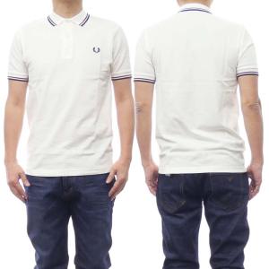 FRED PERRY フレッドペリー メンズ鹿の子ポロシャツ M3600 / TWIN TIPPED FRED PERRY SHIRT ホワイト×レッド /定番人気商品｜tre-style