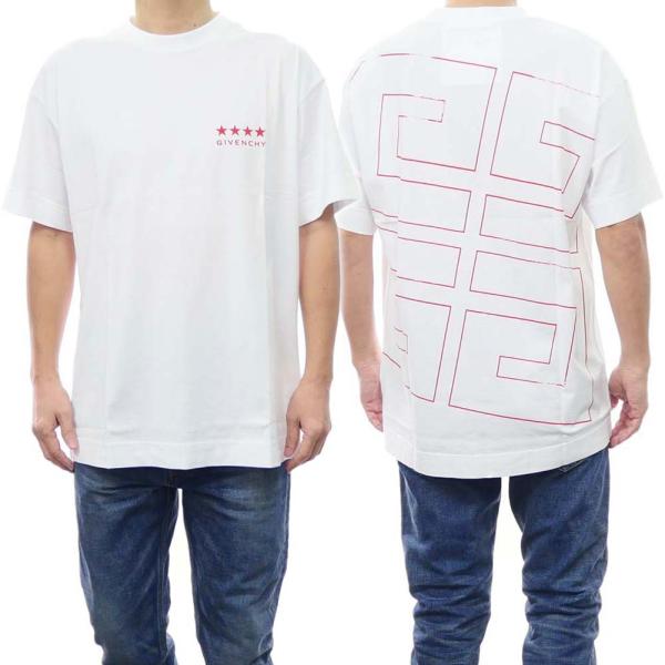 GIVENCHY ジバンシィ メンズクルーネックTシャツ BM71JA3YJ5 ホワイト /2024...