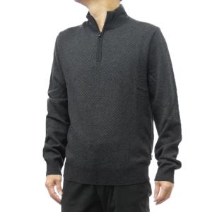 HUGO BOSS（ヒューゴ・ボス） ウール混 モックネック ハーフジップ