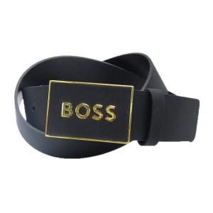 訳あり 箱潰れ ヒューゴボス HUGO BOSS ベルトセット メンズ ブラック