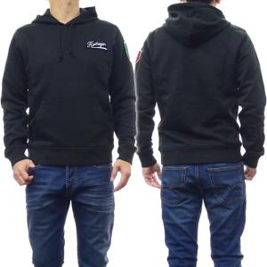 HYDROGEN ハイドロゲン メンズプルオーバーパーカー 330508 / SHIELD HOODIE ブラック｜tre-style