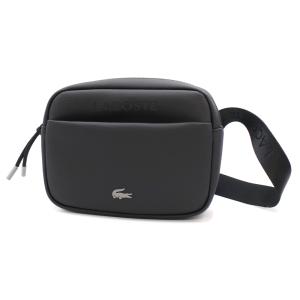 LACOSTE ラコステ メンズ ショルダーバッグ NH5340SJ クロスボディバッグ 斜めがけ ワニ ロゴ シンプル コンパクト ブラック 定番人気商品｜TRE STYLE