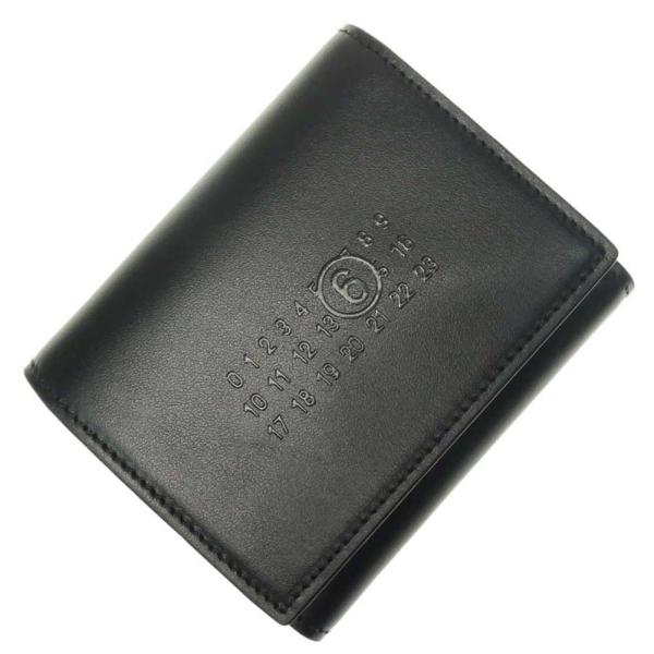MM6 エムエムシックス レディース三つ折り財布（小銭入れ付き） A6UI0024 P6201 ブラ...
