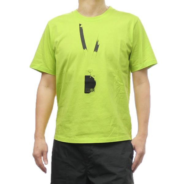 MM6 エムエムシックス メンズクルーネックTシャツ SH0GC0011 S24312 シーグリーン