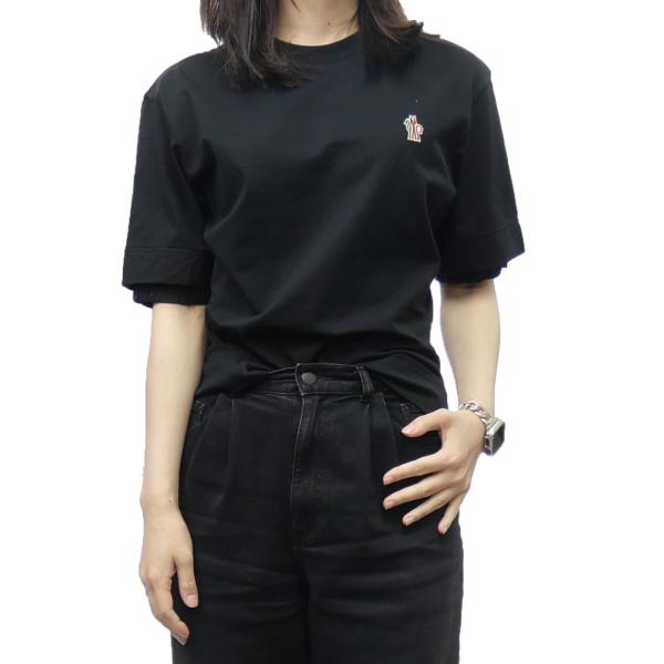 MONCLER モンクレール レディースクルーネックTシャツ 8C00001 89AW1 ブラック