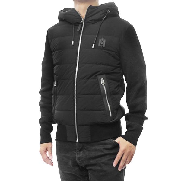 MACKAGE マッカージュ メンズニット＆ダウンコンビネーションブルゾン ANDREW-Z ブラッ...