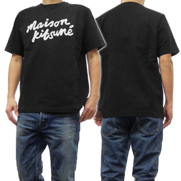 MAISON KITSUNE メゾンキツネ メンズクルーネックTシャツ M.KITSUNE HAND...