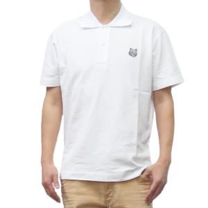 ［エラ様］MAISON KITSUNÉ 半袖ポロシャツ XS ホワイト MAISON KITSUNE 「Maison Kitsune」 半袖ポロシャツ X-SMALL