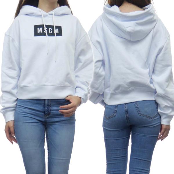 MSGM エムエスジーエム レディースプルオーバーパーカー 2941MDM177 207799 ホワ...