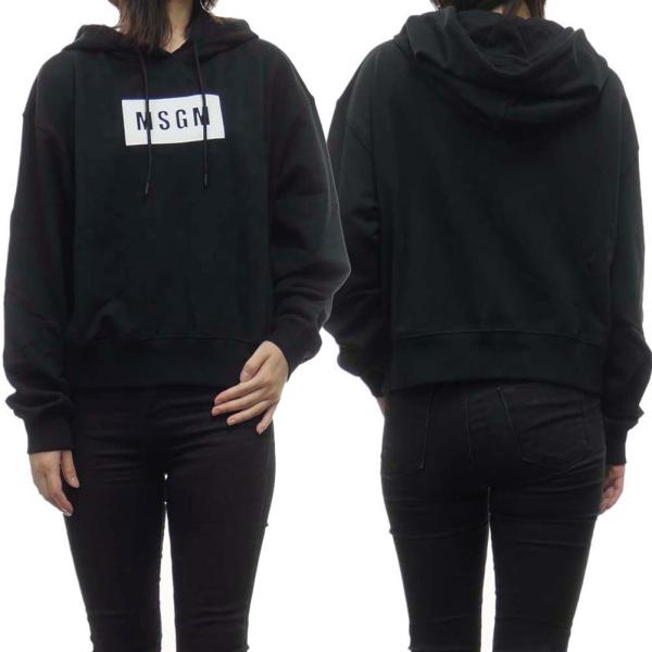 MSGM エムエスジーエム レディースプルオーバーパーカー 2941MDM177 207799 ブラ...