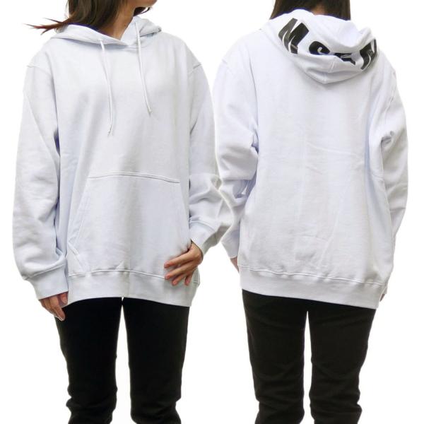 MSGM エムエスジーエム レディースプルオーバーパーカー 2000MDM535 20001 ホワイ...