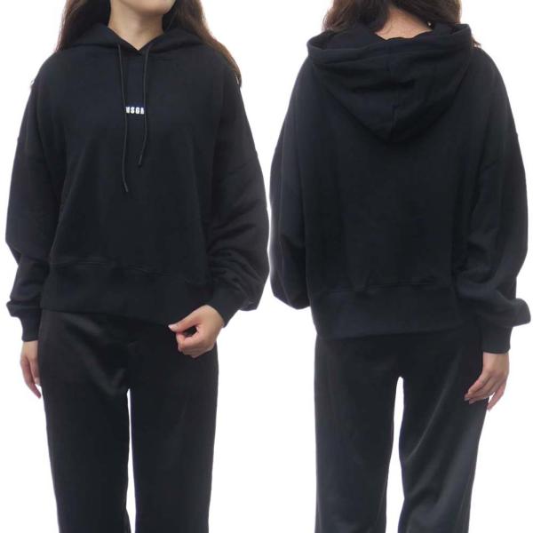MSGM エムエスジーエム レディースプルオーバーパーカー 2000MDM509 200000 ブラ...