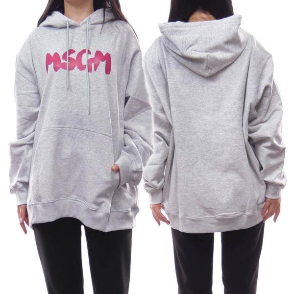 MSGM エムエスジーエム レディース パイル生地 プルオーバーパーカー 3541MDM155 23...