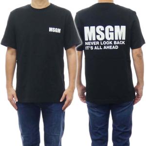 MSGM エムエスジーエム メンズクルーネックTシャツ 3440MM196 237002 ブラックの商品画像