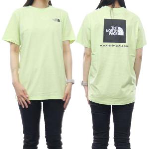 THE NORTH FACE ノースフェイス レディースクルーネックTシャツ NF0A87NK / W S/S RELAXED REDBOX TEE ライムグリーン /2024春夏新作｜tre-style