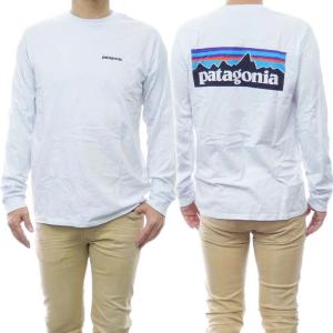 PATAGONIA パタゴニア メンズロングスリーブTシャツ 38518/M’S L/S P-6 LOGO RESPONSIBILI-TEE WHI ホワイト /定番人気商品｜tre-style