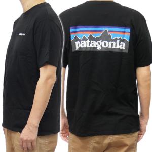 PATAGONIA パタゴニア メンズ クルーネックTシャツ 38504 / M’S P-6 LOGO RESPONSIBILI-TEE（P-6ロゴレスポンシビリティー）ブラック 定番人気商品