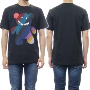 PS PAUL SMITH ポールスミス メンズクルーネックTシャツ M2R 011R JP3430 ブラック /2022秋冬新作