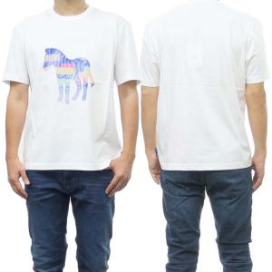 PS PAUL SMITH ポールスミス メンズクルーネックTシャツ M2R 731Y MP4540 ホワイト /2024春夏新作｜tre-style