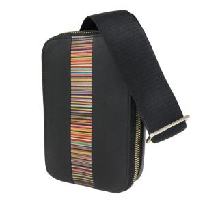 PAUL SMITH ポールスミス メンズ ミニ ショルダーバッグ M1A 8041 CMULTI クロスボディバッグ レザー 本革 牛革 ブラック